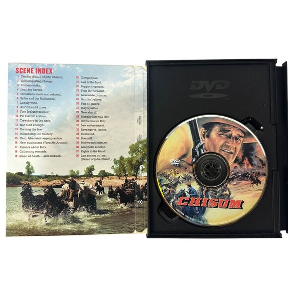 John Wayne Chisum DVD 1970 Western Andrew V McLaglen Warner Bros Fullscreen PG - Picture 3 of 7